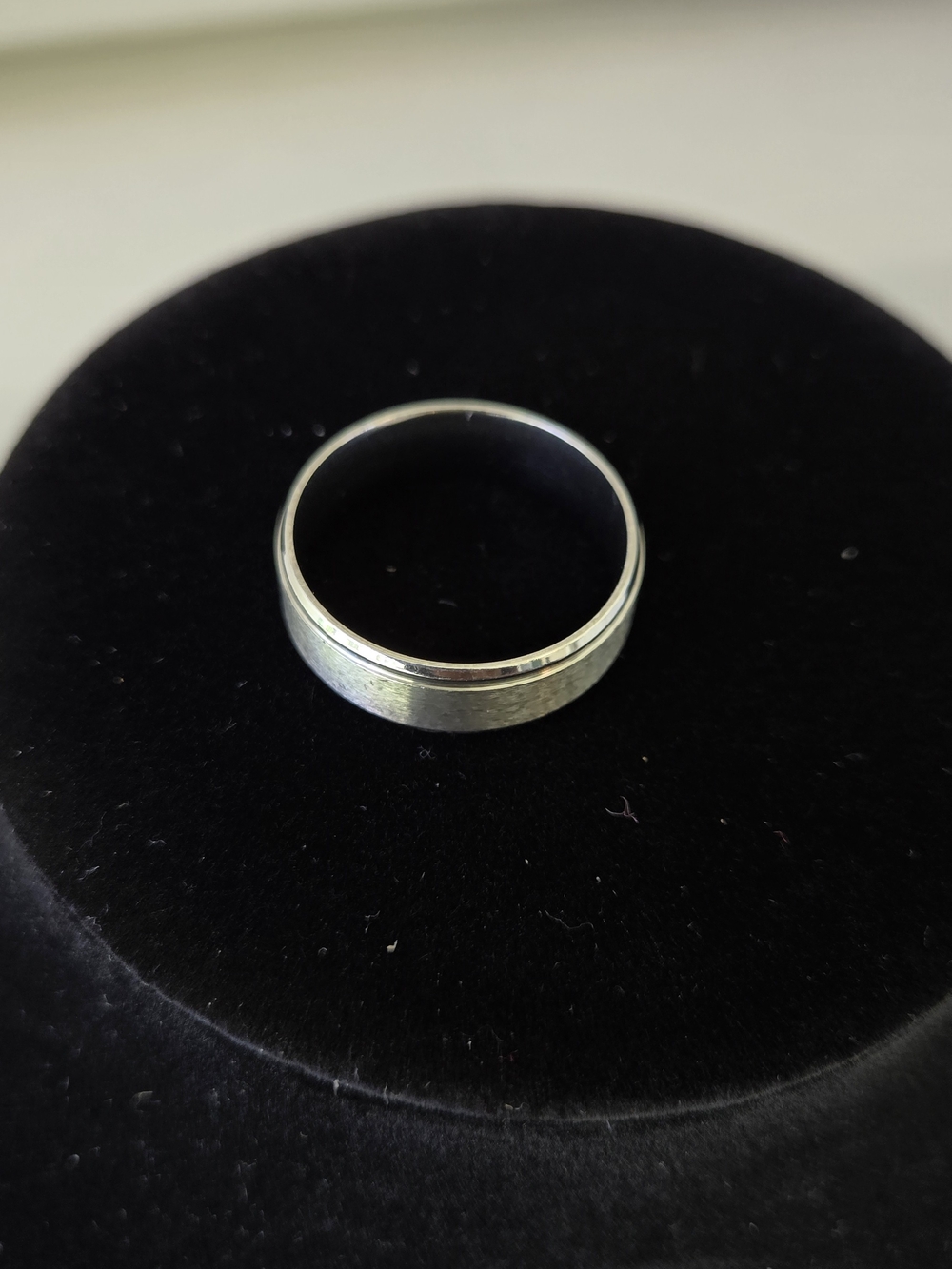 Men's Classic Silver Tone Stainless Steel Band Ring